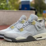 Air Jordan 4 SE Craft Olive Gray Rabbit Leather DV3742-DV2262-021