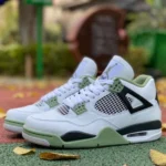 Air Jordan 4 Sage Green AJ4 Pure Version AQ9129-103
