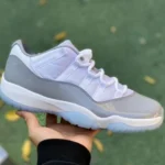 Air Jordan 11 Retro Low Cement Grey Grey White Basketball Shoes AV2187-140