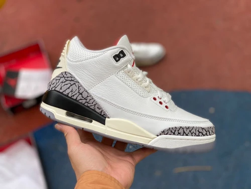 Air Jordan 3 Retro White Cement 2023 Distressed S2 Version