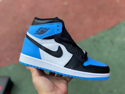 Air Jordan 1 High OG UNC Toe Blue Black Sneakers DZ5485-400