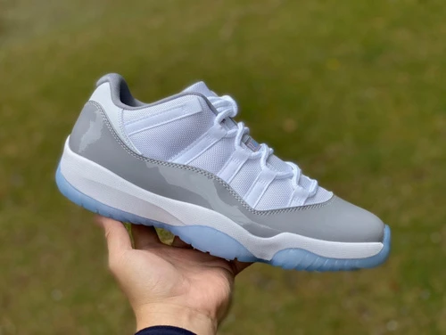 Air Jordan 11 Retro Low Cement Grey Grey White Basketball Shoes AV2187-140
