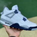 Air Jordan 4 Midnight Navy White Blue DH6927-140  LJR Edition