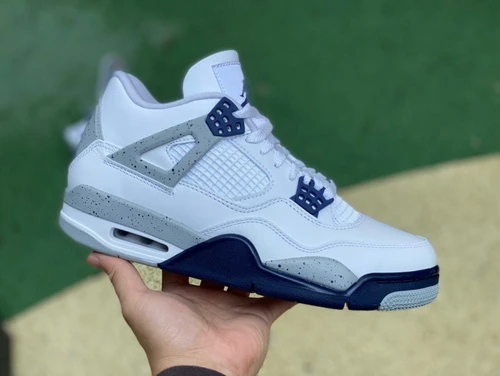 Air Jordan 4 Midnight Navy White Blue DH6927-140  LJR Edition