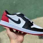 Air Jordan 1 Low OG Black Toe 2023 Premium Edition Sneaker CZ0790-106