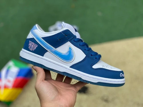 Born x Raised x Nike SB Dunk Low White Blue FN7819