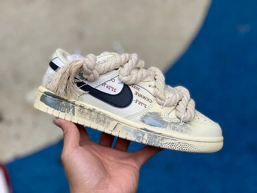 Nike Dunk Low White Sail Beige Custom