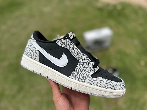 Air Jordan 1 Low OG Black Cement Grey Black Sneakers cz0790-001