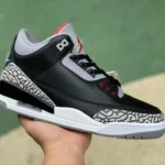 Air Jordan 3 Retro Black Cement Cracked Leather 854262-001