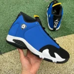 Air Jordan 14 Laney Black Blue Sneakers 487471-407