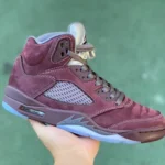Air Jordan 5 Burgundy High Premium Cut 3M Reflective DZ4131-600