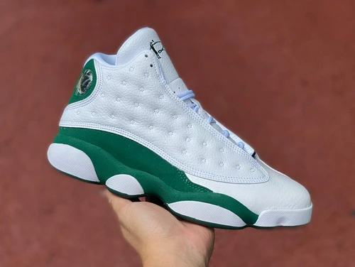 Air Jordan 13 Ray Allen White Green Sneakers 414571-125