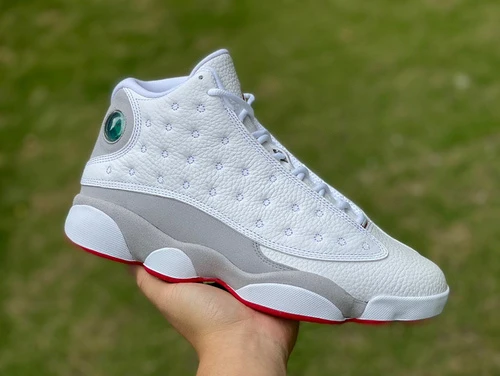 Air Jordan 13 Wolf Grey White Grey Red Sneakers 414571-160