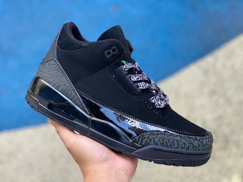 Air Jordan 3 Black Cat Black Patent Leather