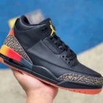 J Balvin x Air Jordan 3 Rio Black Red Orange