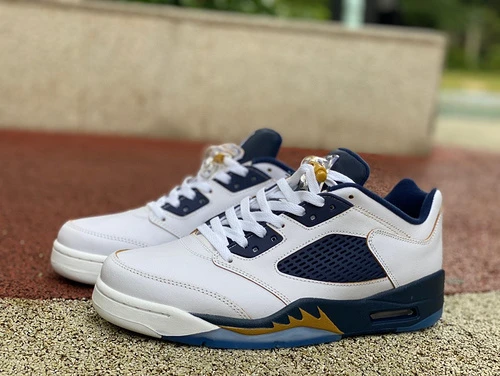Air Jordan 5 Low GS White Blue 819171-135