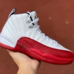 Air Jordan 12 Cherry White Red Basketball Shoes CT8013-116