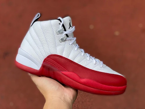 Air Jordan 12 Cherry White Red Basketball Shoes CT8013-116