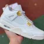 Air Jordan 4 Retro Metallic Gold White AQ9129-170