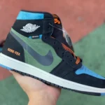 Air Jordan 1 Element GORE-TEX Black Green Blue High-Top Sneaker DB2889-003