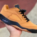 Air Jordan 5 Low Chutney Yellow Black Wheat DA8016-700