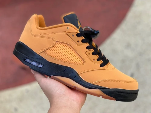 Air Jordan 5 Low Chutney Yellow Black Wheat DA8016-700