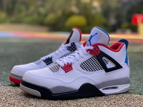 Air Jordan 4 What The Red Blue CI1184-146  LJR Edition