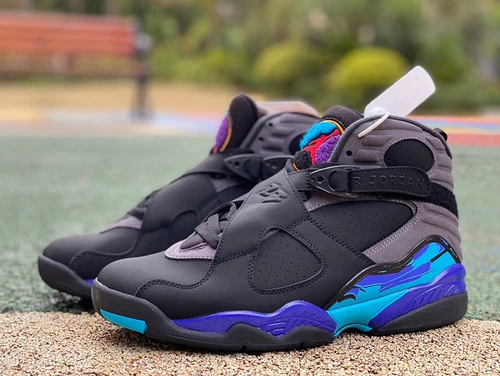 Air Jordan 8 Aqua Black Purple 305381-025