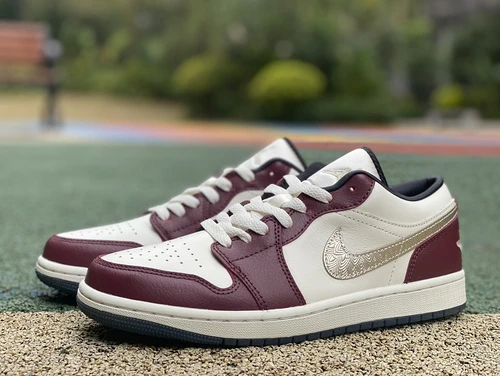 Air Jordan 1 Low CNY White Red Sneakers FJ5735-100