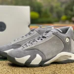 Air Jordan 14 Flint Grey Grey Suede Sneakers FJ3460-012