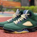 A Ma Maniere x Air Jordan 5 WMNS Photon Dust Black Green FZ5758-003