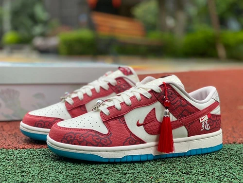 Nike Dunk Low Year of the Dragon White Red FZ5065-112