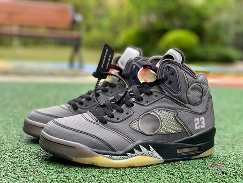 Off-White x Air Jordan 5 Black CT