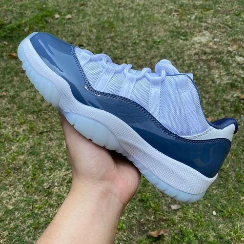 Air Jordan 11 Low Midnight Navy Blue White Basketball Shoes FV5104-104