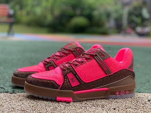 LOUIS VUITTON Trainer Pink Brown