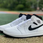 Air Jordan 1 Mid White Black Sneakers DQ8426-132