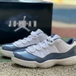 Air Jordan 11 Low Midnight Navy Blue White Basketball Shoes FV5104-104