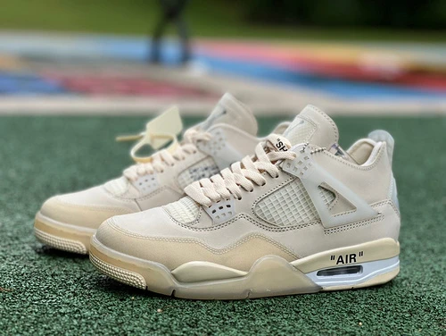 Off-White x Air Jordan 4 Sail AJ4 Cut Piece Version CV9388-100