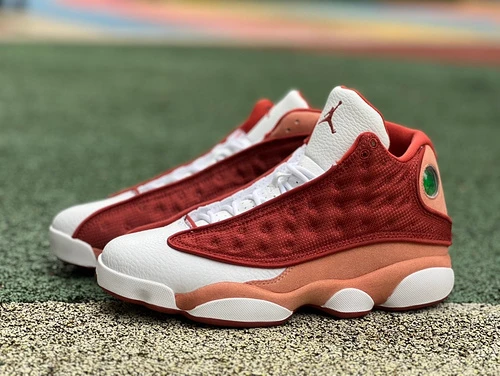 Air Jordan 13 Dune Red White Burgundy Sneakers DJ5982-601