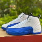Air Jordan 12 Blueberry White Blue Sneakers CT8013-140