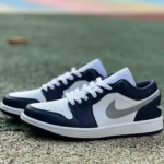 Air Jordan 1 Low White Blue Grey 553558-141
