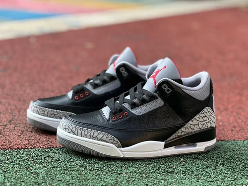 Air Jordan 3 Black Cement Nike Swoosh DN3707-010