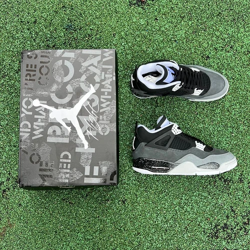 Air Jordan 4 Retro Fear Black Gray FQ8138-002