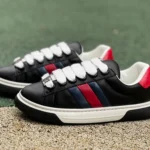 GUCCI ACE Little Fatty Black White Red