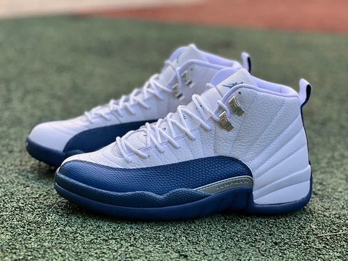 Air Jordan 12 French Blue White Blue Sneakers 153265-130690-113