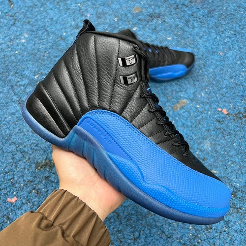 Air Jordan 12 Game Royal Black Blue Sneakers 130690-014