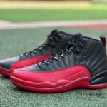Air Jordan 12 Flu Game Black Red Sneakers CT8013-002