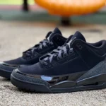 Air Jordan 3 Black Cat Black Cracked Leather RN Version CT8532-001