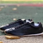 MIU MIU Plume Black Leather Sneakers