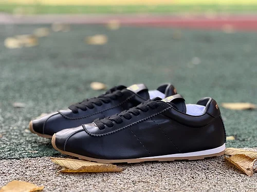 MIU MIU Plume Black Leather Sneakers